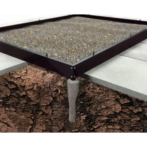 F06461 Halls Fundament 1,3 m², svart Endast denna vecka
