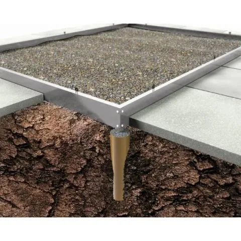 Popular 66 SO1693 Halls Fundament 3,8 m², aluminium Snabb frakt