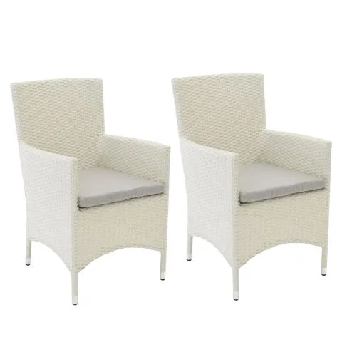 Snabb frakt Malin 9236-010 Venture Home Karmstol 2-pack Vit