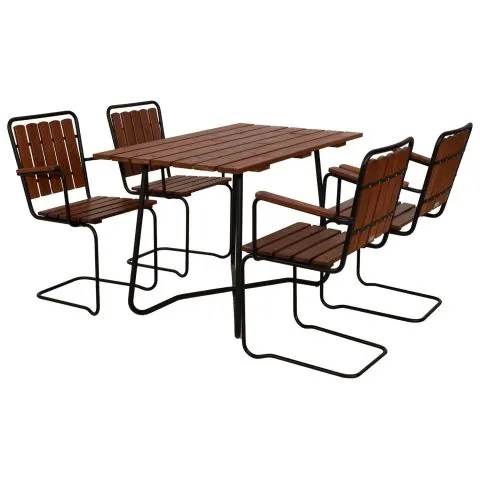Snabb frakt Wilma EW 4072-G68 Eden Wood Matgrupp bord, stolar