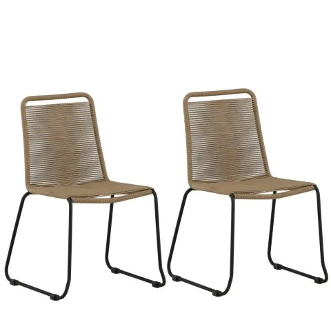 Billigare Lindos 9323-027 Venture Home Matstol 2-pack Svart/Brun