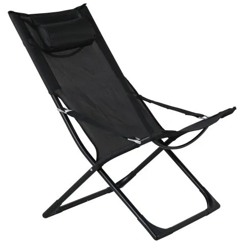 Snabb leverans Seville 1013-408 Venture Home Solstol 2-pack, svart