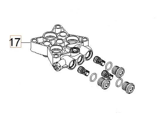 Cylinder Block With M8X10 Hex Snabb leverans