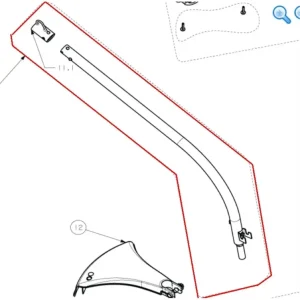 Begränsat antal Riggrör nedre, RLT430CESB, 5131028848