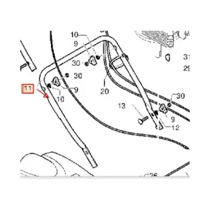 Styre nedre P51, P53, M-51, 5312051-18 Fri frakt