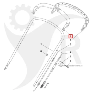 Reglage bygel handtag Turbo 48 S Combi, 50, 55 m.fl. 381003298/0 Beställ idag