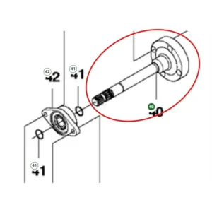 Axel Kpl, P520D, P525D, 5761887-01 Lågt pris