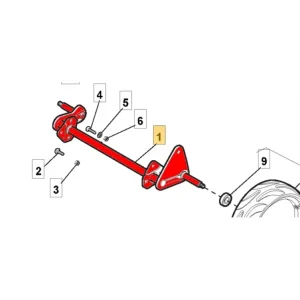 Hjulaxel fram Turbo Excel 50, 381002869/1 Fynd