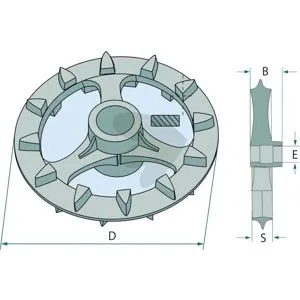 Crosskillring D (mm) 410, S (mm) 70 11136 risnedsättning