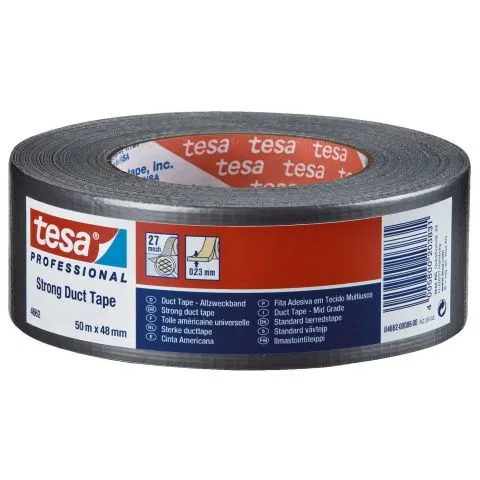 4662 Tesa Byggtejp väv, silver 50 m x 48 mm Köp online