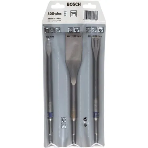 2607019159 Bosch Mejselsats med SDS-Plus fäste 3 delar Rabatt