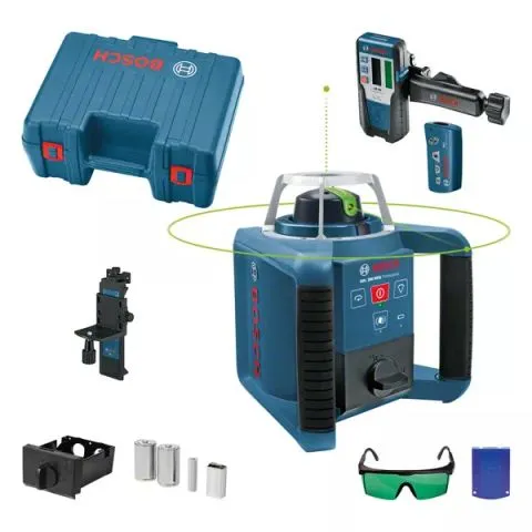 Snabb frakt GRL 300 HVG Bosch Rotationslaser med lasermottagare