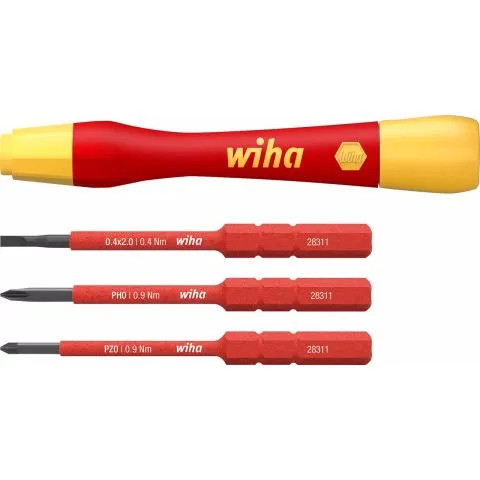 Snabb leverans PicoFinish slimVario 43167 Wiha Bitsmejsel med bits, 1000 V