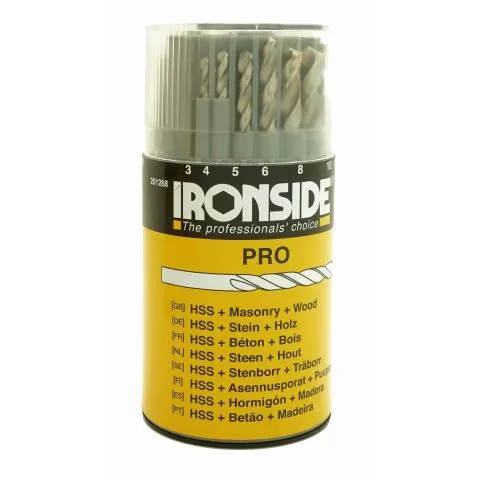 201268 Ironside Borrkassett 18 st. borrar, 3-10 mm Säker betalning
