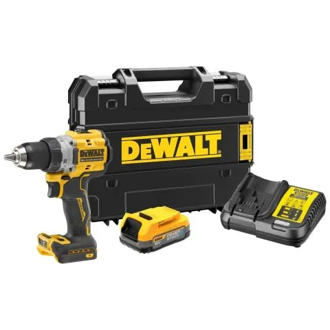 DCD800E2T-QW Dewalt Skruvdragare med batteri och laddare Utförsäljning