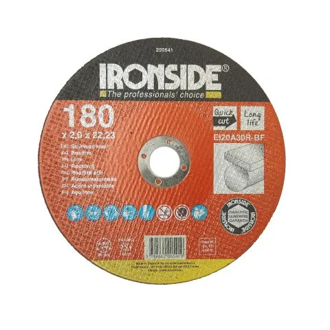 Beställ idag 200541 Ironside Kapskiva 180 mm, F41, EI20, Inox 180x2,0x22 mm
