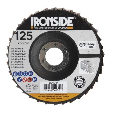 201351 Ironside Lamellrondell aluminium Z60 I lager
