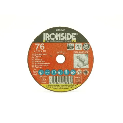 201481 Ironside Kapskiva 76x1,0x10 mm, för rostfritt Endast idag