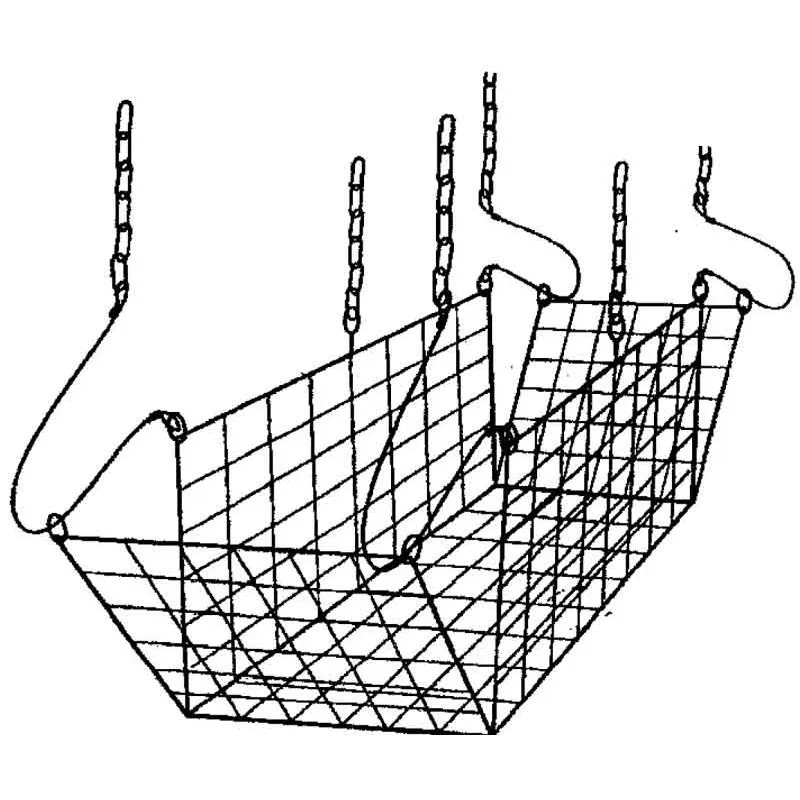 Fynd Hissnät endast botten 400x200 cm, 66x40 cm, 120 cm kättingstroppar
