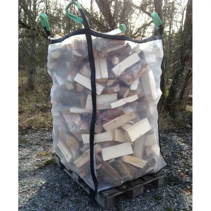 10 st. Storsäck Ved Robust-Rutnät 1500 Liter (VED INGÅR INTE) Maxvikt 1000 kg Begränsad tid