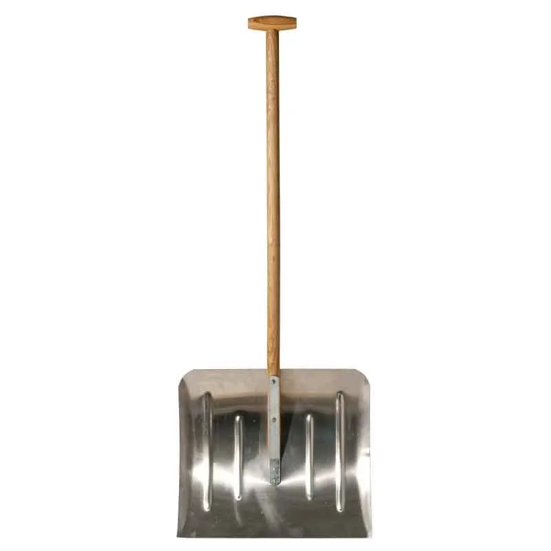 10 st. Snöskyffel Aluminium Träskaft Xl Begränsad tid
