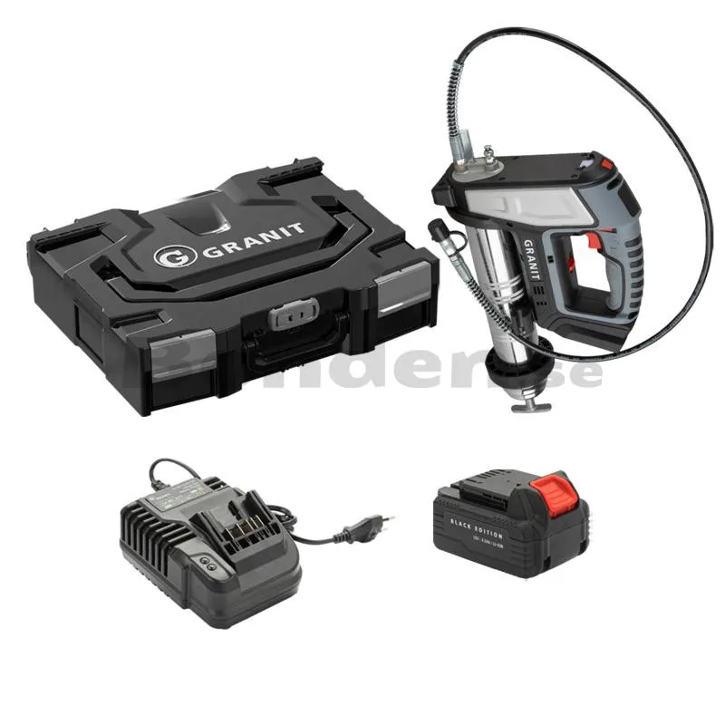 Sänkt pris Batteridriven fettspruta set Granit