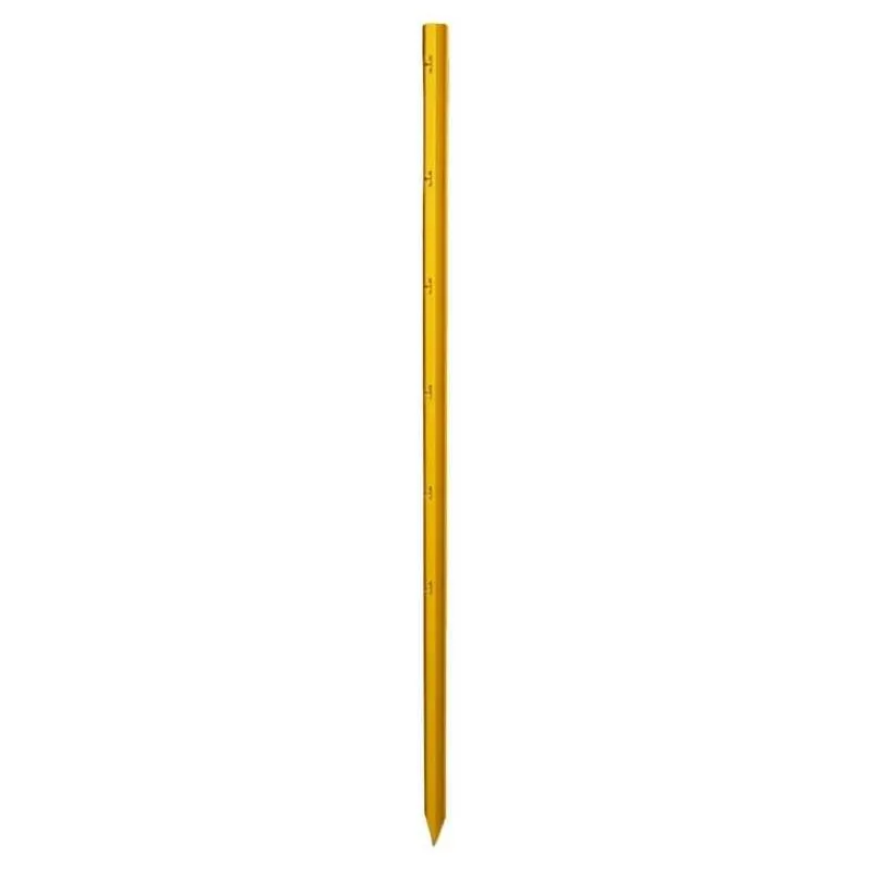 Billig Stjärnprofilstolpe gul 150 cm slits/12cm