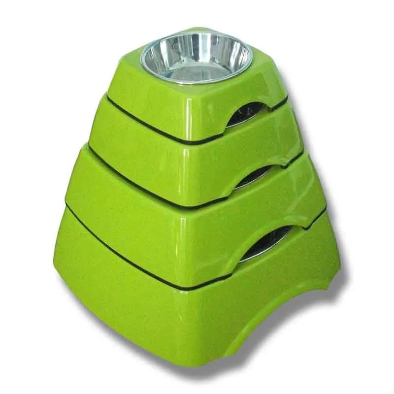 Fynd Skål melamin/rostfritt Square 27,5 x 9,5 cm grön