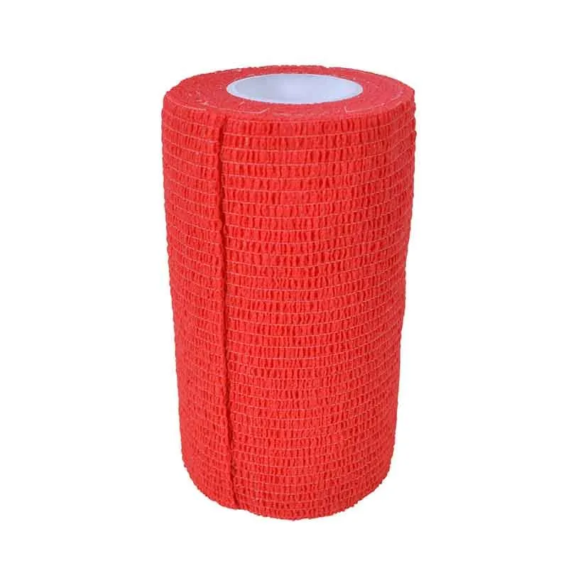 Elastiskt bandage självhäftande röd till djur Fynd