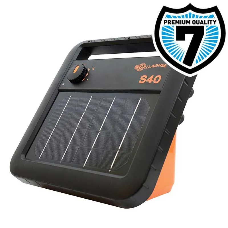 S40LE solpanelsaggregat till elstängsel inkl batteri 6V/0,36J Gallagher Beställ nu